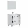 Mueble Baño Aroa color Blanco brillo con espejo Topmueble 4