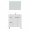 Mueble Baño Aroa color Blanco brillo con espejo Topmueble 5