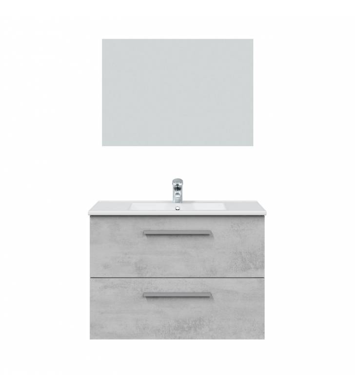 Pack Mueble de Baño Alena 2c Cemento/Blanco Topmueble 5