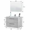 Pack Mueble de Baño Alena 2c Cemento/Blanco Topmueble 7