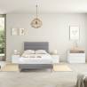Cama tapizada Adriana color gris Topmueble