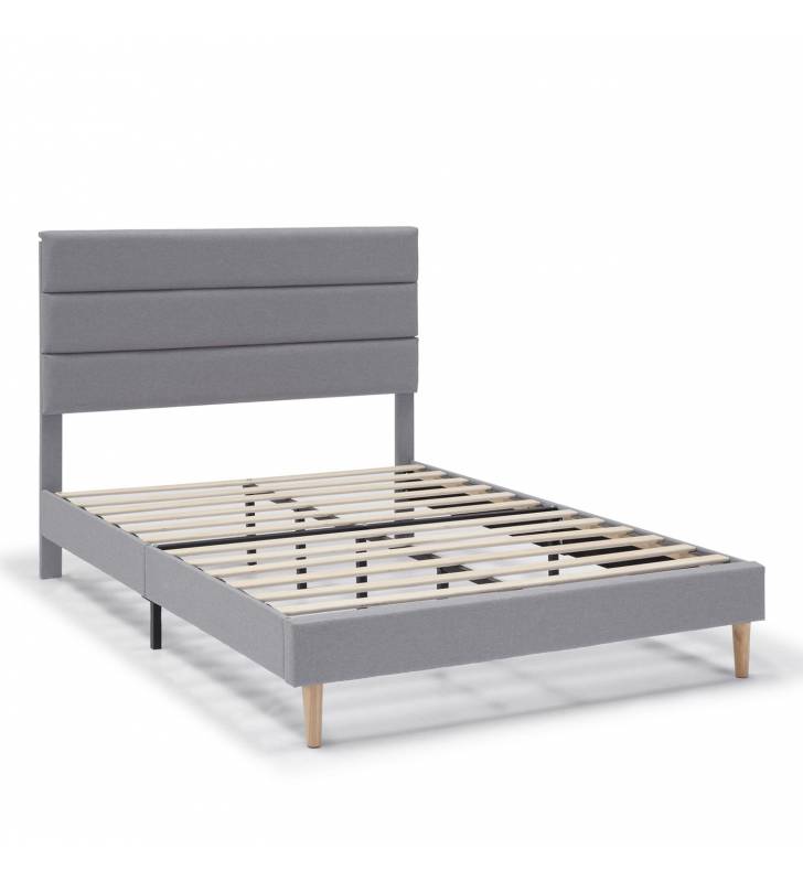 Cama tapizada Adriana color gris Topmueble 2