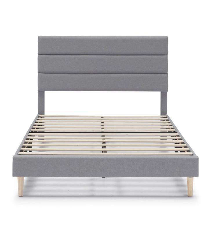 Cama tapizada Adriana color gris Topmueble 3