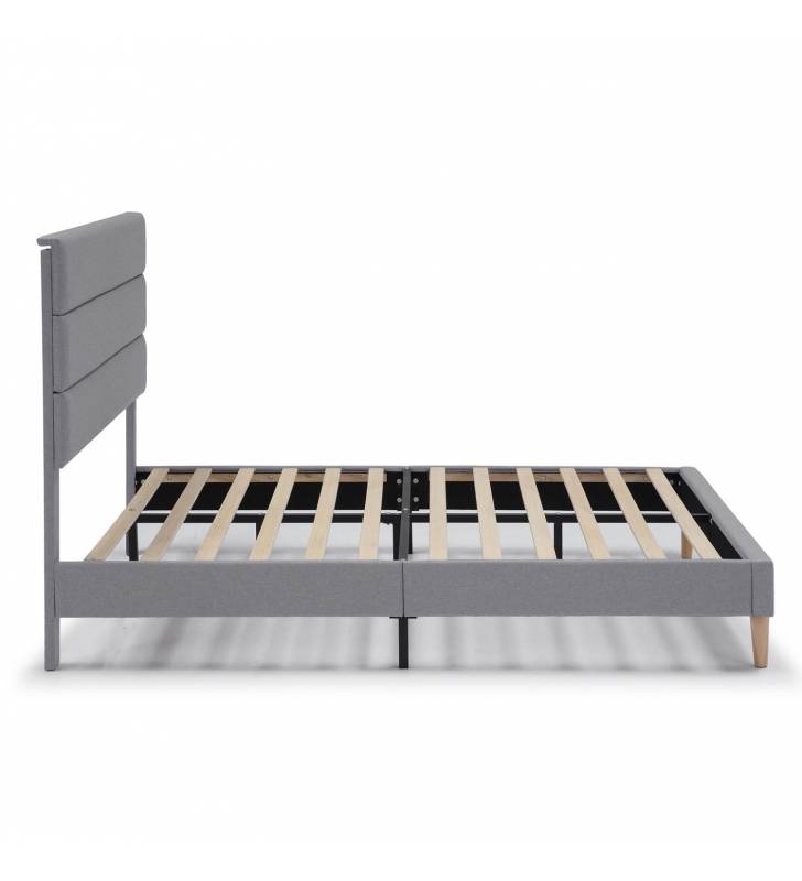 Cama tapizada Adriana color gris Topmueble 4