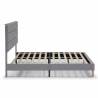 Cama tapizada Adriana color gris Topmueble 4