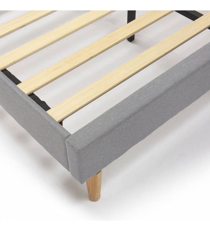 Cama tapizada Adriana color gris Topmueble 6