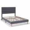 Cama tapizada Adriana gris oscuro 1