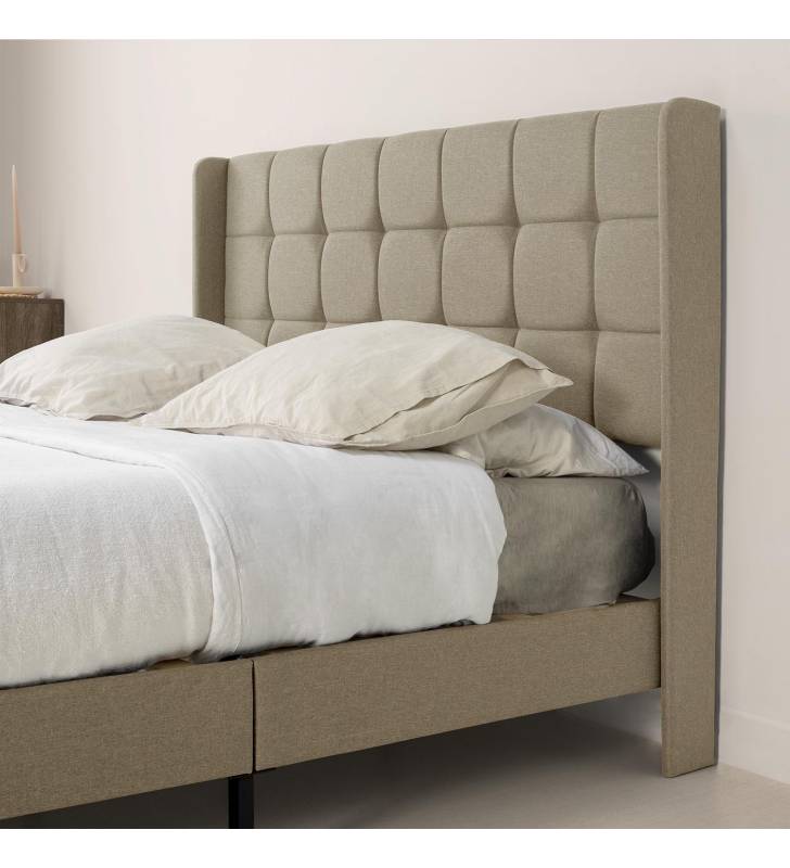 Cama Tapizada Eloise Beige Topmueble 6