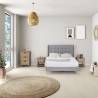 Cama Tapizada Eloise gris claro Topmueble