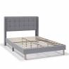 Cama Tapizada Eloise gris claro Topmueble 3