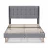Cama Tapizada Eloise gris claro Topmueble 4