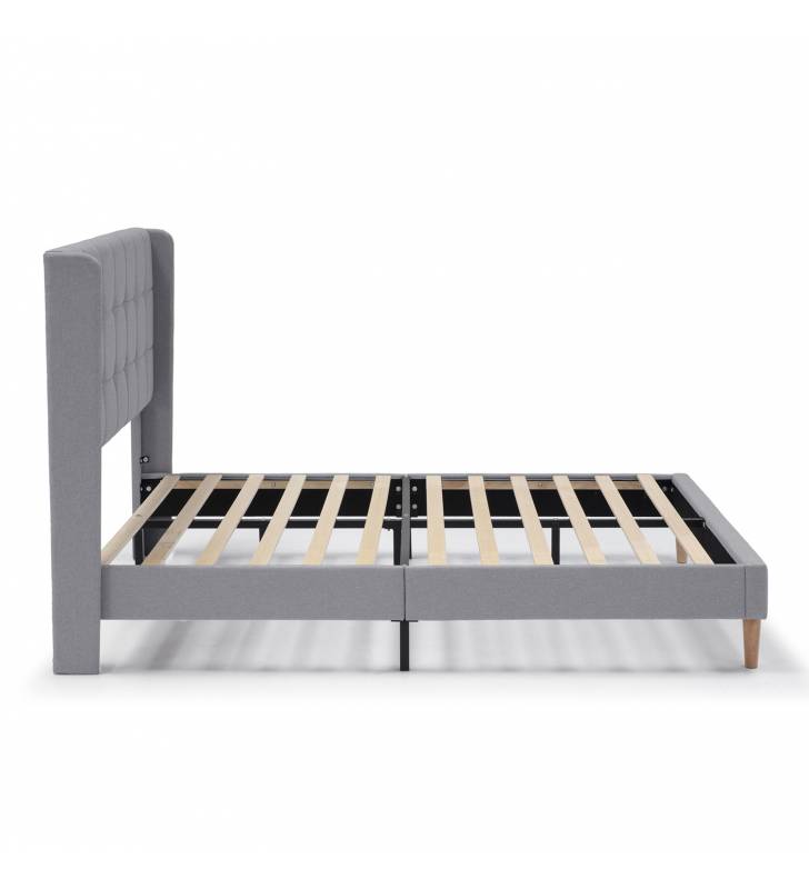 Cama Tapizada Eloise gris claro Topmueble 5