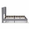 Cama Tapizada Eloise gris claro Topmueble 5