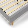 Cama Tapizada Eloise gris claro Topmueble 6
