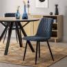 Pack 4 Sillas de Comedor Azul Alana Ambiente Top Mueble