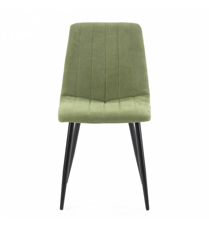 Silla de comedor Seren pack 4 uds. Color verde Topmueble