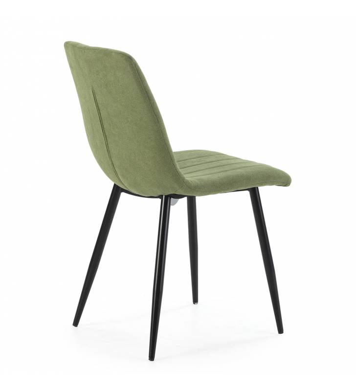 Silla de comedor Seren pack 4 uds. Color verde Topmueble 2