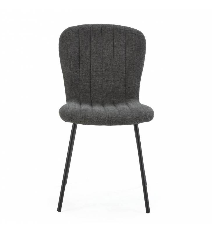 Pack 4 Sillas de Comedor Gris Oscuro Ragna Top Mueble 2