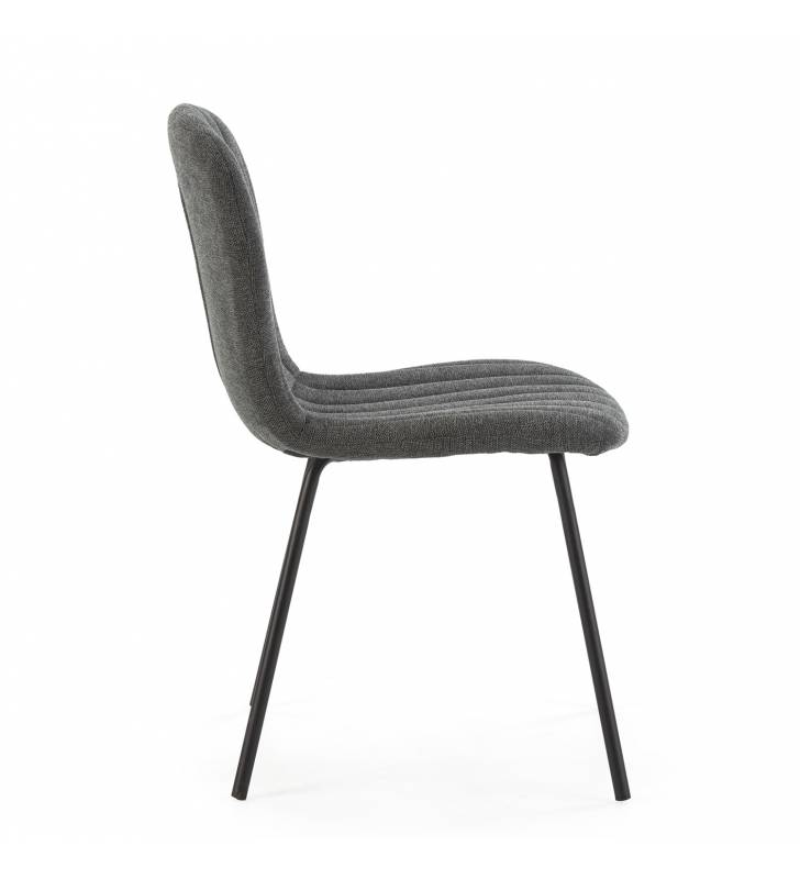 Pack 4 Sillas de Comedor Gris Oscuro Ragna Top Mueble 3
