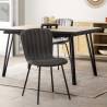 Pack 4 Sillas de Comedor Gris Oscuro Ambiente Ragna Top Mueble