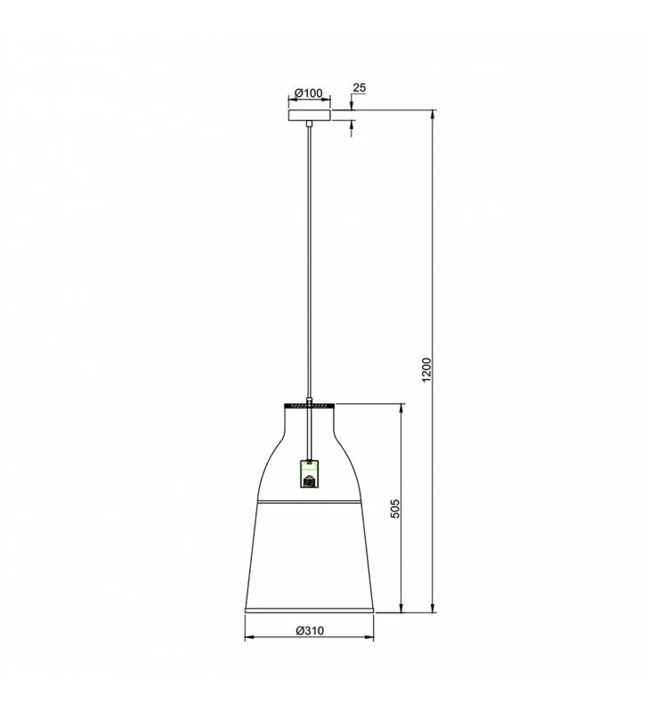 Lámpara Ratán de techo Nina 50,5x31cm Topmueble 4