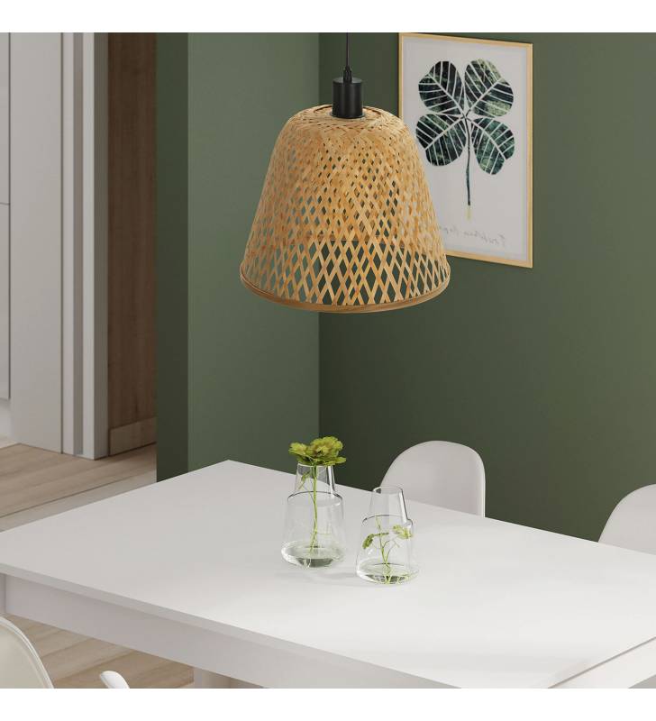 Lampara bambu techo Ragna 30 cm 2
