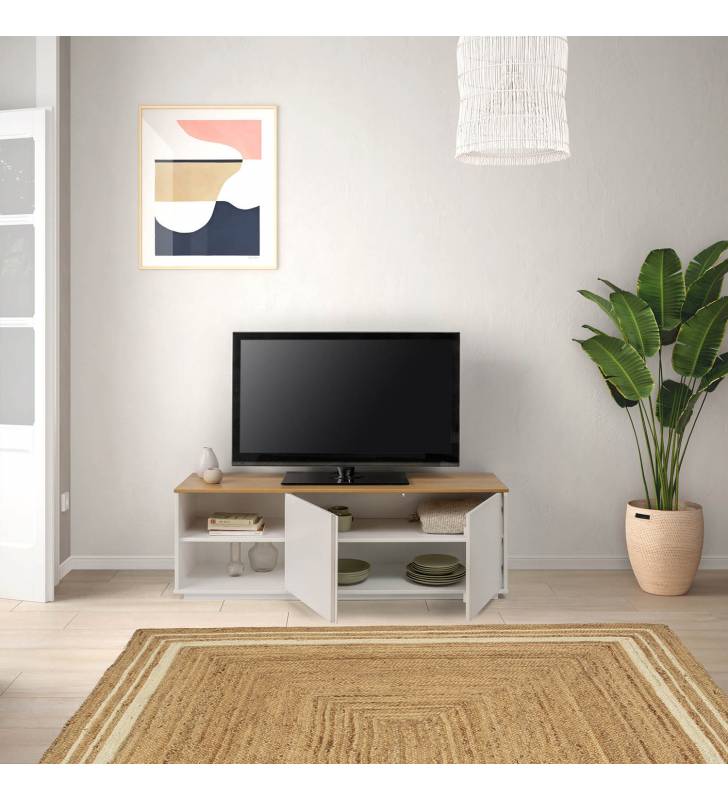 Mueble TV Televisión, Blanco y negro , Diseño industrial