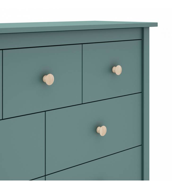 Comoda de noche Mireia 4C3C verde Topmueble 2