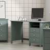 Escritorio Mireia 3C1H Topmueble color verde