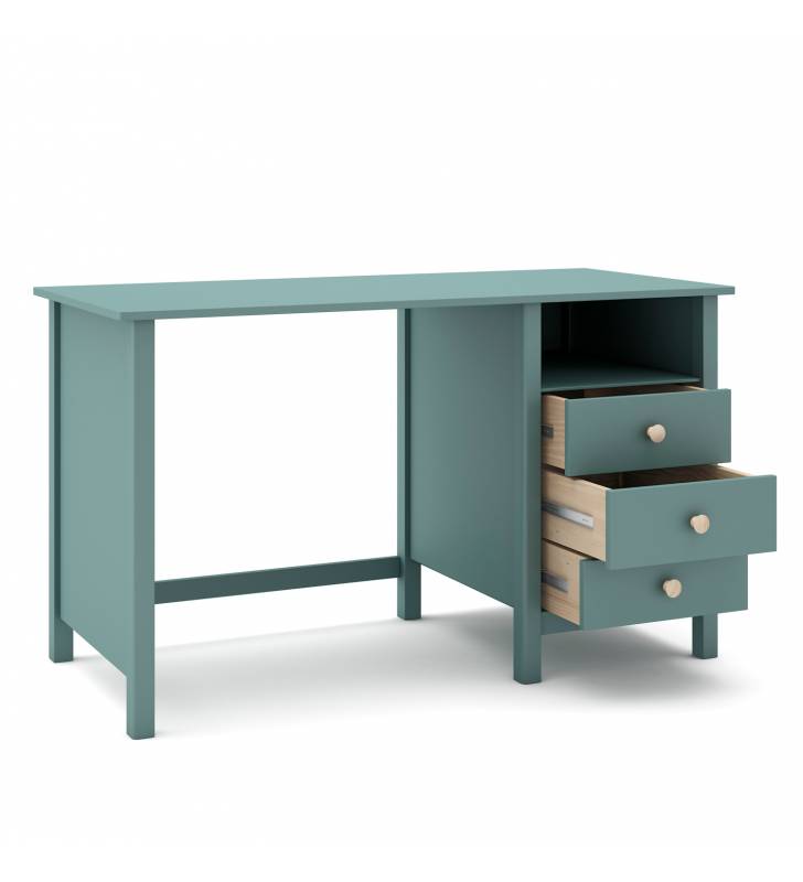 Escritorio Mireia 3C1H Topmueble color verde 3