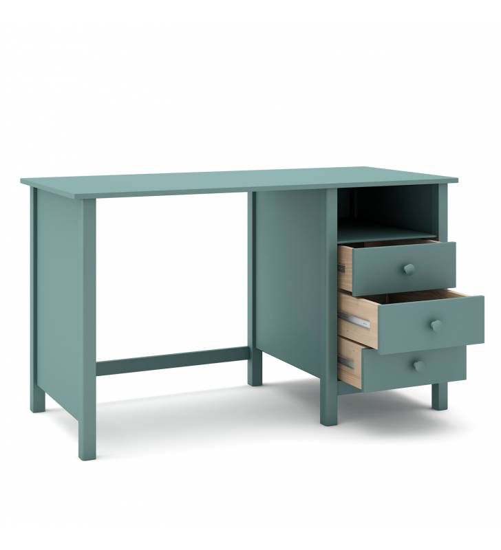 Escritorio Mireia 3C1H Topmueble color verde 4