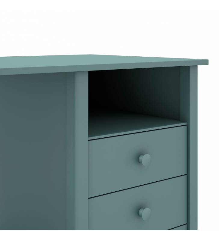Escritorio Mireia 3C1H Topmueble color verde 6