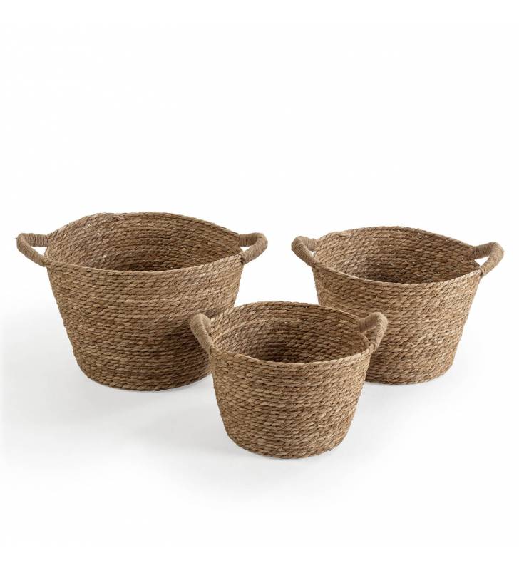 Set de 3 cestas de fibras vegetales Aria Topmueble 5