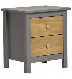 Mesita de noche Bonnie 2c Gris antracita Topmueble 1