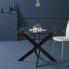 Mesa Redonda 120 cm Negra Rotenburg Top Mueble Ambiente