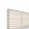 Cabecero Pesco 135/140cm blanco y cera Topmueble