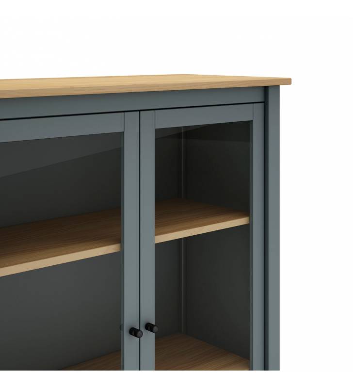 Vitrina Asley 2 puertas verde Topmueble 2