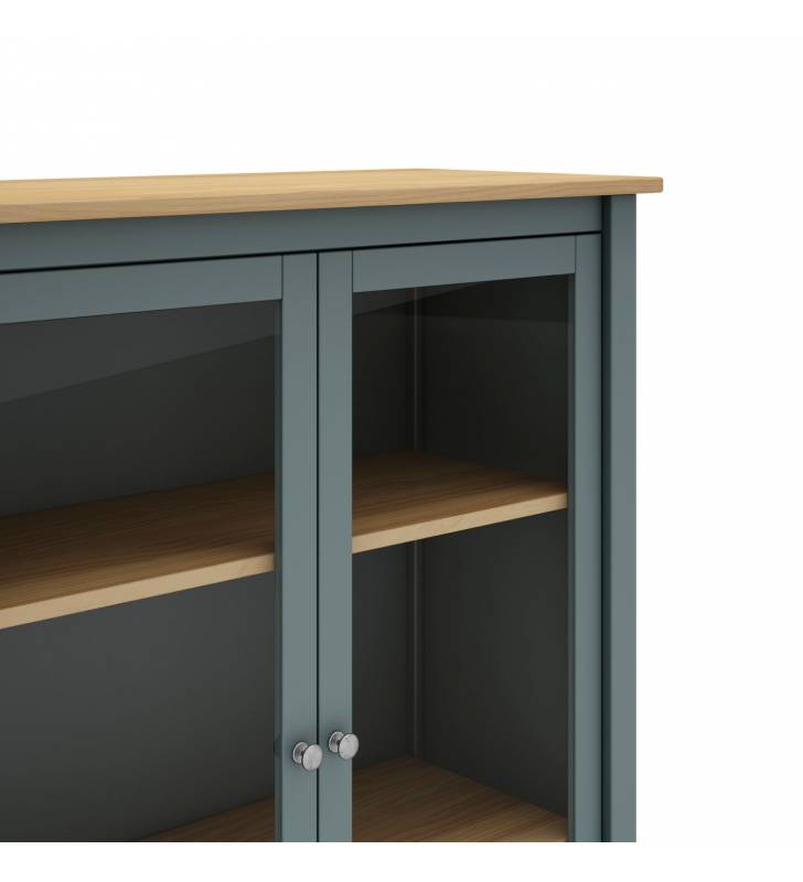 Vitrina Asley 2 puertas verde Topmueble 3