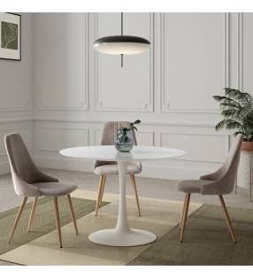 Mesa redonda Odyssey color negro Topmueble 6