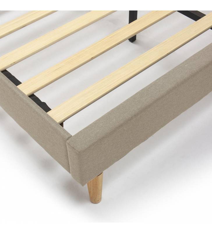 Cama Tapizada Sherezade color gris Topmueble 5