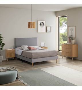 Pack Base Tapizada + Cabezal Andrea Topmueble 6