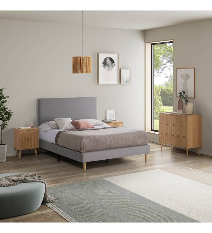Pack Base Tapizada + Cabezal Andrea Topmueble 6