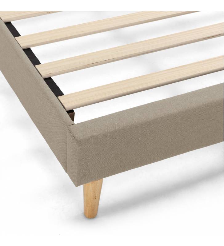 Pack dormitorio Andrea cabecero beige +colchon individual Paris Topmueble 6