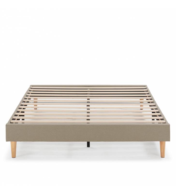 Pack dormitorio Andrea cabecero beige +colchon matrimonio Paris Topmueble