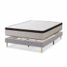 Pack Base Tapizada + Cabezal Andrea gris claro 4