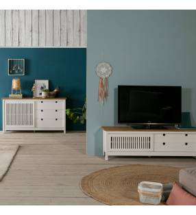 Pack mueble salon Bahia blanco