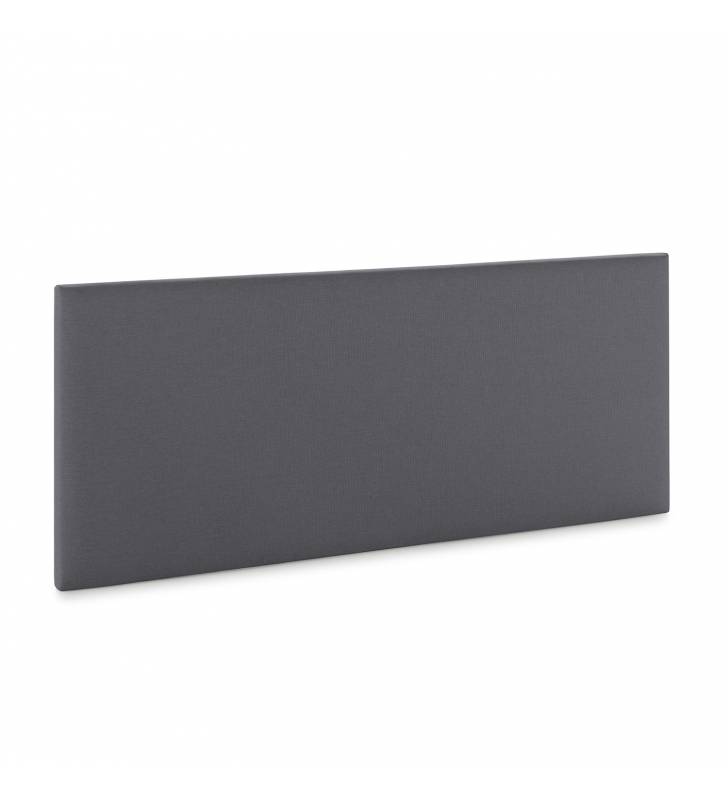 Pack base y cabezal tapizado Andrea color gris oscuro