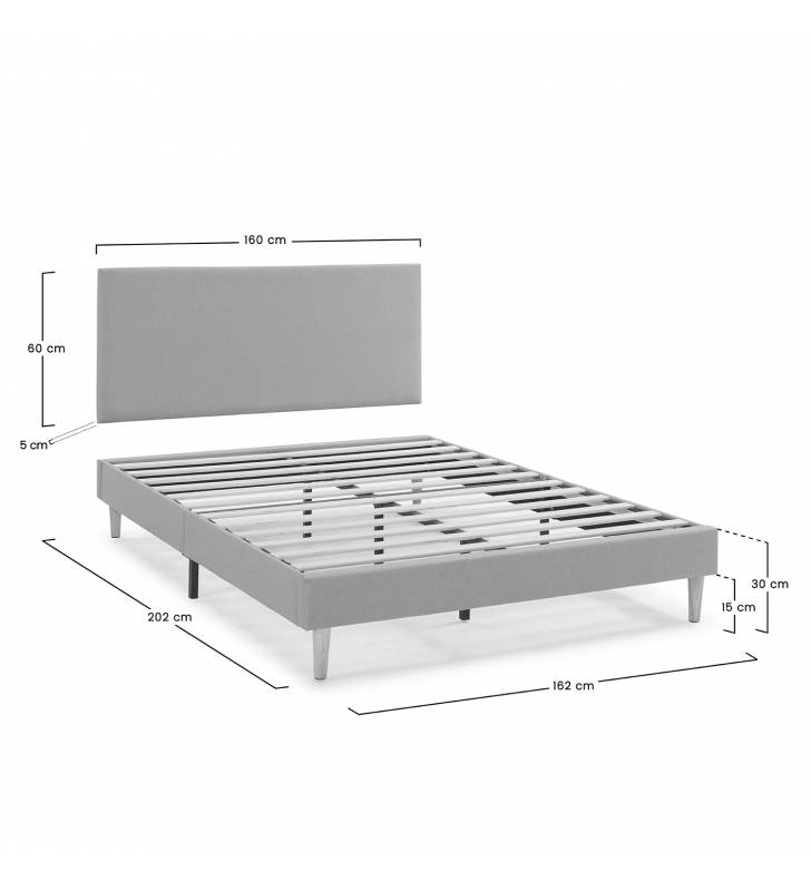 Pack Dormitorio Andrea + Colchón imperial 25cm Topmueble medidas 3