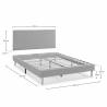 Pack Dormitorio Andrea + Colchón imperial 25cm Topmueble medidas 3