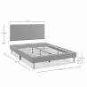 Pack dormitorio Andrea cabecero  +colchon  Paris Topmueble medidas 5